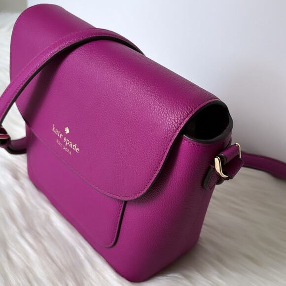 💃NWT Kate Spade Elsie Pebbled Leather Crossbody/ Baja Rose - Picture 3 of 10